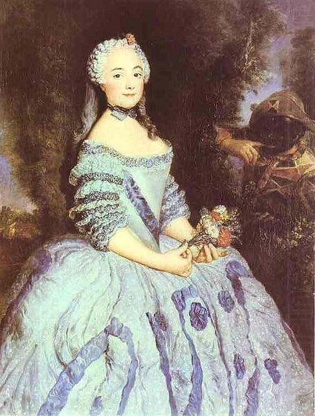 antoine pesne Portrait of the Actress Babette Cochois (c.1725-1780), later Marquise Argens china oil painting image